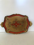 VASSOIO IN STILE FIORENTINO L42X28CM