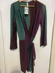 ABITO LUMINA TGM VERDE/VIOLA/BRONZO  LAME'
