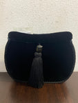 POCHETTE VELLUTO NERO C/TRACOLLA