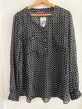 CAMICIA MARINA SPORT TGL NERO CERCHIETTI BIANCHI