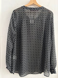 CAMICIA MARINA SPORT TGL NERO CERCHIETTI BIANCHI