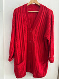 GIACCA DONNA TGM IN COTONE ROSSO
