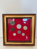 QUADRO CON COMPOSIZIONE MONETE