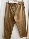 PANTALONE LUISA VIOLA TG.46 IN COTONE BEIGE