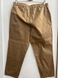 PANTALONE LUISA VIOLA TG.46 IN COTONE BEIGE