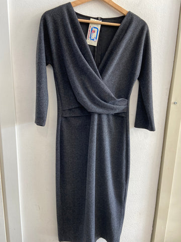 ABITO MARELLA TG42 LANA GRIGIO SPINATO