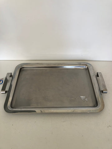 VASSOIO DUE MANICI IN METALLO H2XL39XP25 CM