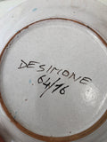 PIATTO CERAMICA DE SIMONE LA FIORENTINA H2XDIAMETRO20 CM