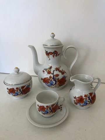 SERVIZIO CAFFE' IN PORCELLANA BAVARIA 15 PZ + PIATTI