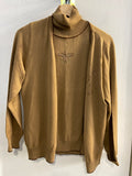 TWINSET  IN LANA TG46 COGNAC C/STRASS