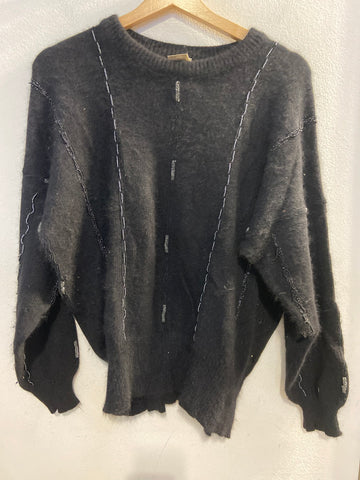 MAGLIONCINO KRIZIA TGS IN LANA NERO