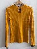 MAGLIONCINO ORSAY TGS GIALLO C/COLLETTO FANTASIA