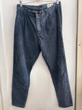 PANTALONE CM&CO TG48 BLU VELLUTO UOMO