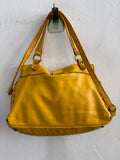 BORSA TRACOLLA VERA PELLE GIALLO