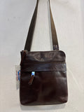 BORSELLO UOMO THE BAG  IN VERA PELLE MARRONE