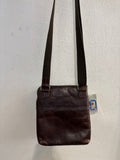 BORSELLO UOMO THE BAG  IN VERA PELLE MARRONE