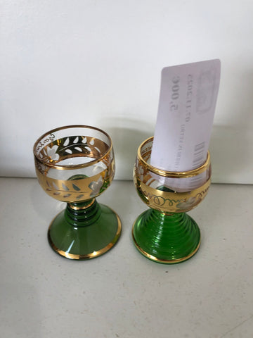 COPPIA BICCHIERI IN VETRO DA ROSOLIO