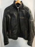 GIUBOTTO HARLEY DAVIDSON SIZE L IN PELLE MARRONE C/PROTEZIONI SPALLE