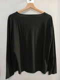 MAGLIA M.ROVERSI TG52 NERO C/RIPOTI STRASS