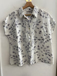 CAMICIA PUNTO ROMA TG46 BIANCO A FIORI
