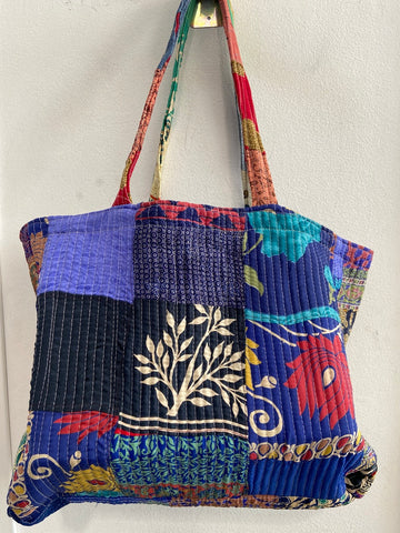 BORSA MARE IN TESSUTO MULTICOLOR