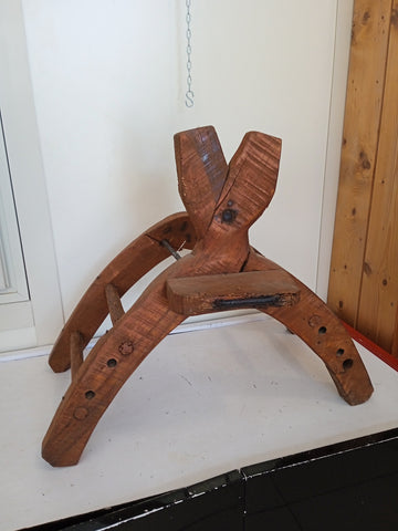 VECCHIO SELLA "SIDDUNI" IN LEGNO 65X33XH53