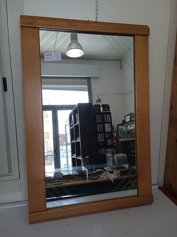SPECCHIO DA CAMERA CORNICE IN LEGNO 90X60