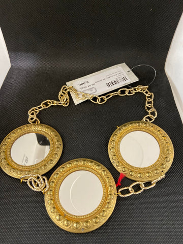 COLLANA C/SPECCHI DORATI