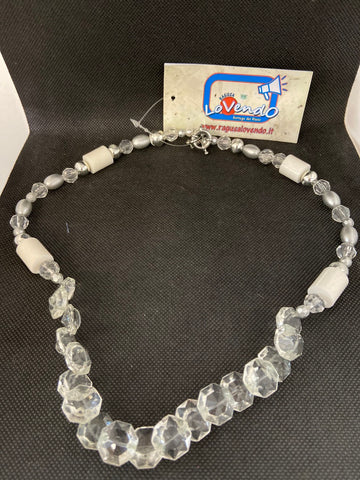 COLLANA PIETRE TRASPARENTI