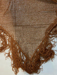 SCIALLE TRAFORATO BRONZO DORATO C/FRANGE