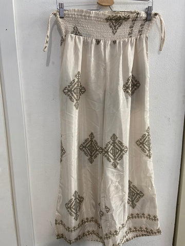 PANTALONE T.U. BEIGE/VERDE FANTASIA