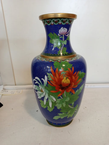 VASO IN METALLO STILE ORIENTALE H30XDIAMETRO7 CM
