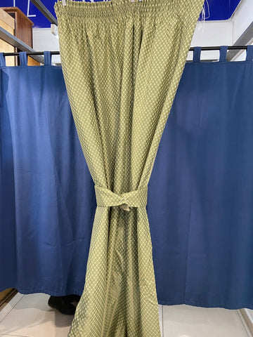 TENDA L140X290CM VERDE RICAMATO C/FERMATENDA