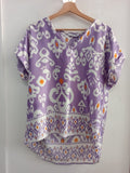 MAGLIA UNIKA TGL LILLA/BIANCO