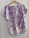 MAGLIA UNIKA TGL LILLA/BIANCO
