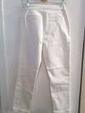 JEANS CALZEDONIA TGS BIANCO C/BOTTONI DORATI