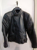 GIUBBOTTO MOTO SURPLUS TG 44 PELLE NERA