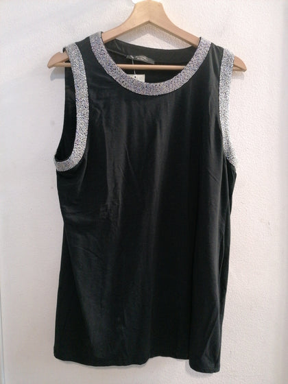 CANOTTA WEEKEND TGL NERO C/PERLINE