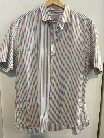 CAMICIA E. COVERI TGXL RIGHE MULTICOLOR UOMO