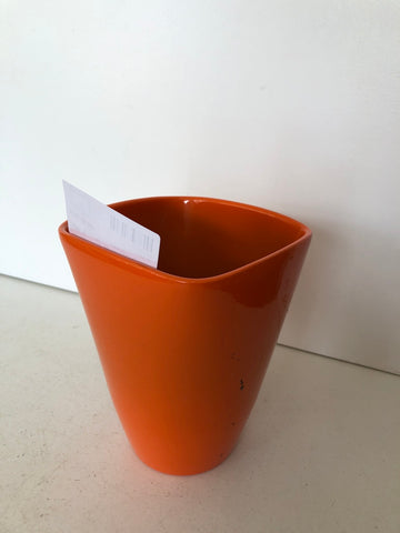VASO IN CERAMICA ARANCIONE H15XL7XP7 CM