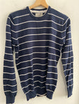 MAGLIONCINO BLOOKER TGM RIGHE BLU/BIANCO
