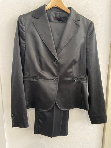 COMPLETO GIACCA E PANTALONE S.FERRONE TG46 NERO DONNA