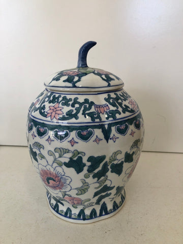 POTICHE ORIENTALE IN PORCELLANA H26X19LCM