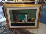 QUADRO OLIO SU TELA NATURA MORTA 90X70