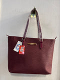 BORSA SHOPPING A MANO  MARIO VALENTINO BORDEAUX(PARI AL NUOVO)