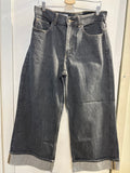 JEANS ZARA TG46 GRIGIO LARGO C/SVOLTINO