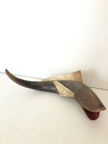 PESCE TIPO IN CORNO H10XL26XP5 CM