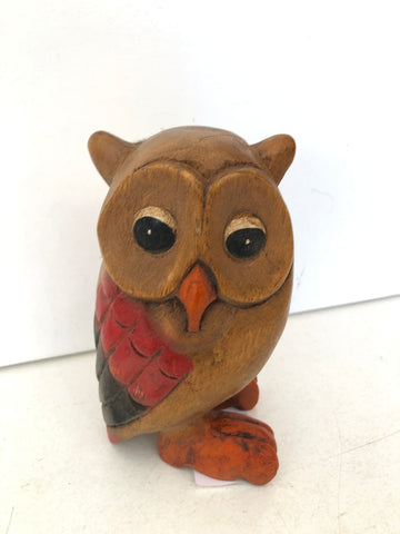 GUFO IN LEGNO H14XL8XP8 CM