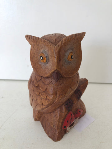 GUFO IN LEGNO H10XL8XP8 CM