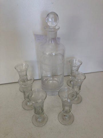 SERVIZIO LIQUORE BOTTIGLIA + 6 BICCHIERINI